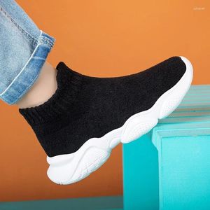 Casual Shoes Children Shoe Boys Girls Spring Autumn Socks Sneakers Mode Running For Kids Sport Size26-37