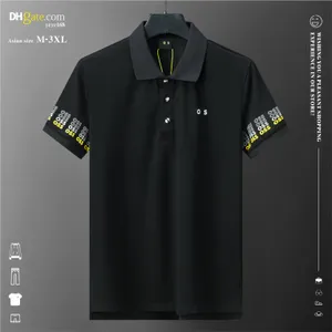 مصمم للرجال Polo Shirt Summer Fashion Business Polo Shirt Letter Printed عالية الجودة ملابس الآسيوية الحجم M-3XL 33YY