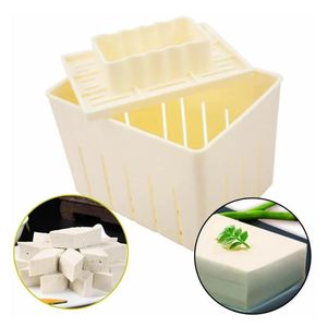 NEW 1pc DIY Plastic Homemade Tofu Maker Press Mold Kit Tofu Making Machine Set Soy Pressing Mould with Cheese Cloth Cuisine