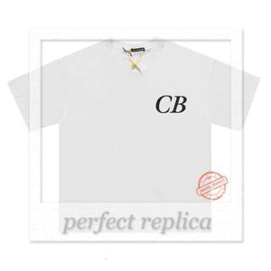 T-shirt Cole Buxton T-shirt da uomo Marrone Blu royal Stampa classica di slogan Uomo Donna 100% cotone T-shirt oversize CB Casual Streetwear 204