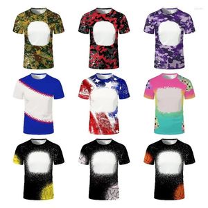 T-shirt da donna Sublimazione termica T-shirt bianche T-shirt larghe mimetiche T-shirt manica corta O-Collo Abbigliamento streetwear casual per stampa fai-da-te Po