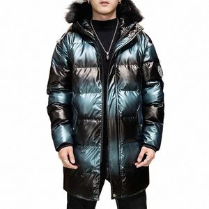 2022 Zimowa biała kaczka Down Ultralight Trend Marka Windproof Męskie Ubrania Fi Bubble Płaszcz dla mężczyzn Camoue K7m9#