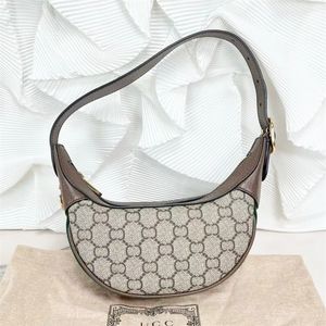 Lyxdesignväska för kvinnors män Ophidia Axel Tote Half Moon Bag Högkvalitativ nylonhandväska underarmsäckar Fashion Lady Pochette Clutch Crossbody Väskor plånböcker