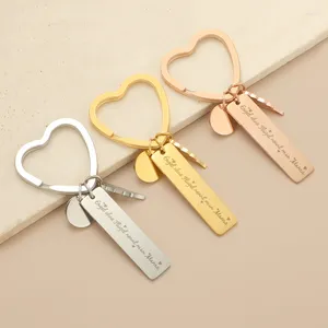 Keychains Mother's Day Mum Mother Daughter KeyChain Key Ring Stainless Steel Women Jewelry Accessories Fashion Pendant Gifts Forever