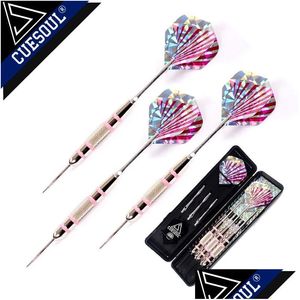 DARTS DARDOS 3PCS 24G 16CM TIPスチールニードルアルミニウムシャフト鉄のピンクレーザーフライト220913ドロップデリバリーDHTEO