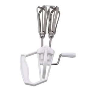 2024 Rostfritt stål Rotary Hand Whip Whisk Mixer Egg Beater Dual Purpose Plastic Mixer Kök Köksverktyg Visp