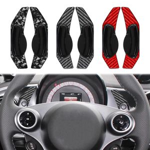 Car Steering Wheel Carbon Shift Paddle Shift Fork Gear Paddles For Smart Fortwo Extension Accessories