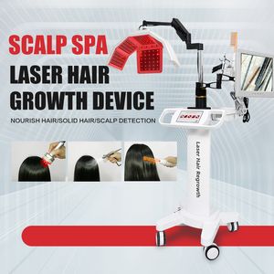 Avancerad laserhårtillväxtmaskin 650 nm diod laser anti håravfall hårbotten sårläkning reparera syre spray fukt hår fettborttagning