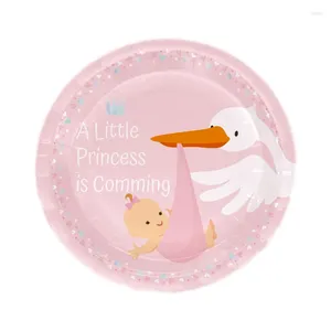 Decorazioni per feste Fornitore di decorazioni per principesse Ghirlande Piatti di carta Tovaglie Tovaglioli Banner Baby Shower Ragazza Compleanno Bambini