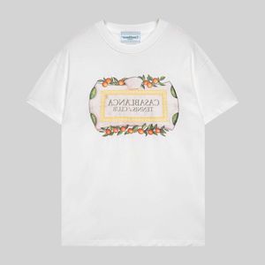 Mens Designer Camiseta Casual Camisetas Casablanca Verão Casablanca Tropical Fruit Print T-shirt de manga curta P7LO