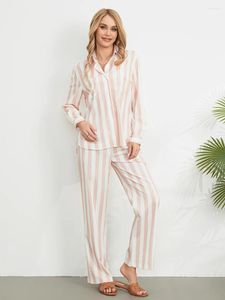 Home Clothing Women S y2K Pajamas Silne zestaw kwiatowy nadruk Długie rękaw Button Down Dopłączone spółki