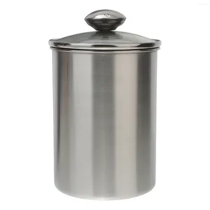 Storage Bottles 1750 Ml Home Kitchen Tool Canisters Container Food Bottle Sealed Stainless Steel