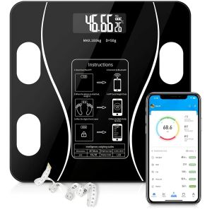 Scales Bluetooth Smart Body Scale LED Digital Electronic Weading Scale BMI Body Weight Home Body Composition Innehåll Testning Skala