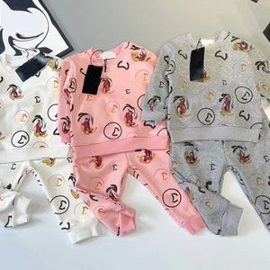 vestiti per bambini firmati per bambini Set con cappuccio Abbigliamento per bambini felpe cappotti ragazzi di vestiti Moda Streetshirts Pullover Tute allentate set con cappuccio CXD2403275-12