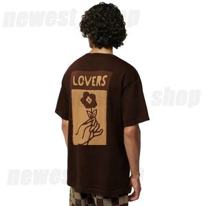 2024 Designer Brand Mens Plus Size Stick T-shirts T Shirt Luxury Europe Size XS S M L L L LASS Slim Fit Geometry Classic Summer Lovers Tee Tops