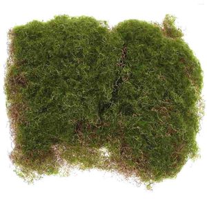 Decorative Flowers Artificial Simulated Moss Block Micro Scene Plants Indoor Terrarium Fake Plastic Realistic Turf