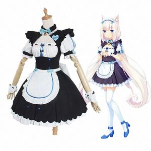 cosplay kostüm anime chocola nekopara cosplay chocola vanilya hizmetçisi dr kedi neko kız nekopara cosplay kadın kostüm peruk q5z4#