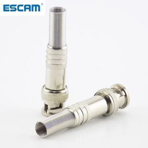 Escam BNC Connector Jack Coaxial RG59 Twist Spring Adapter Twist-On BNC Manlig kamera CCTV-tillbehör övervakningssystem