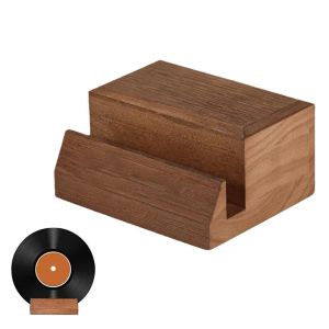 Racks Album Premium Vinyl Record Stand VinylRecord Stand Wood Now Spelar LP Storage Stands Compatible för Vinyls CDS LPS