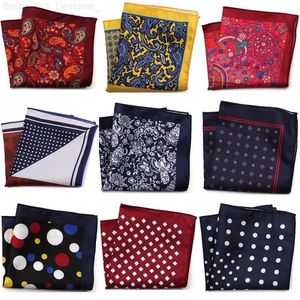 Handkerchiefs Design Pocket Square Handle 23 * 23CM Paisley Dot Chest Hanks Wedding Dress Mens Hanki Chest Scarf Free DeliveryL2405