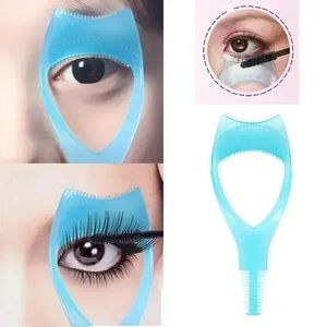Eyelash Tools 3 In 1 Makeup Mascara Shield Guard Curler Applicator Comb Guide Card Makeup Tool Beauty Cosmetic Tool 3 Colors
