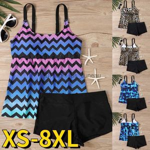 Mulheres Swimwear 2023 Mulheres Dois Peça Set Maiôs Feminino Biquíni Swimwear Imprimir Terno Sexy Monokini Verão Cintura Alta Beachwear Tankini T240328