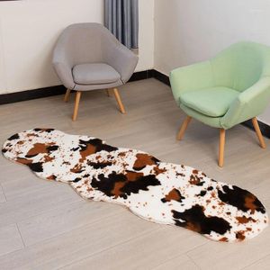 Tapetes de tapetes de pêlo de peles Faux Tapetes de área super macia para design de quarto de sala de estar com cobertura