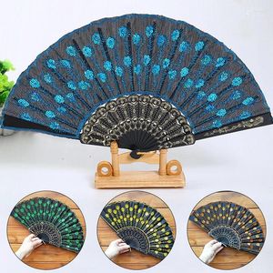 Dekorativa figurer Fashion Dance Fan Older Style Puzzle Wake Folding Marriage House Decoronation Art Gift Crease