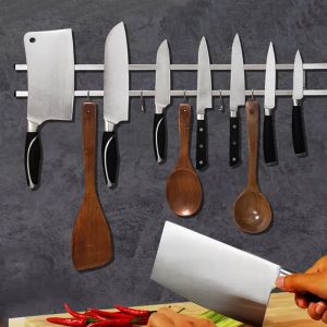 Speichermagnetmesser Streifenmesser Ständer Halter für Messer Küchenstange Streifen Wandhalterung Magnetmesser Speicher Rack Cooking Accessoires