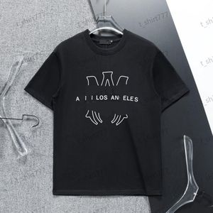 Designer mens tshirts mulheres carta impressão manga curta tshirt solto camisas de algodão homens mulheres preto branco roupas tamanho asiático