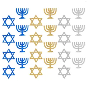 Decoração de festa 100pcs Feliz Hanukkah Confetti Hanukkiah Paper Scatter Ornament Decor