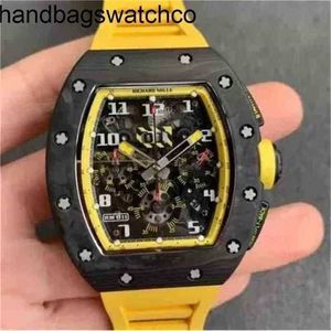 Richasmiers Watch YS Top Clone Factory Watch Carbon Fiber Automatic Luxury Ceramic Strap Richaer Date Wristwatch Zun RM035 Skull RM6702 Tout0cx