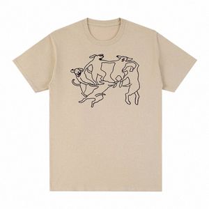 Henri Matisse Vintage TシャツThe Dance Dogs Funny Graphic Cottic Men TシャツNew Tee Tshirt Women Tops Unisex V7PF＃