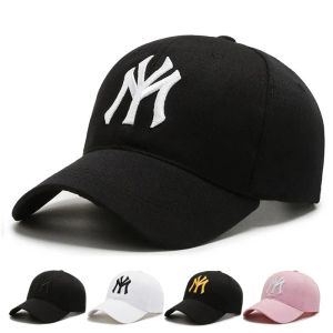 Modebrev broderi baseball kepsar kvinnor män snapback cap kvinnliga manliga visorer sol hatt unisex justerbar bomullsbilar hattar