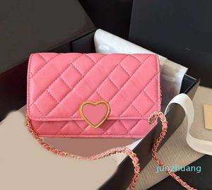 Tasarımcı -love Lock Bag Klasik Elmas Crossbody Bags Kadın Chian Luxurys Çanta Leydi Omuz Çantaları Çanta