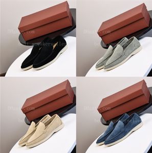 LP Pianas Summer Walk Charms Casual Shoes Real Suede Slippers Sandaler Loafers Luxe Mules Shoes Chaussure Femme Chanclas Mujer Women Luxury Designers Pantuflas