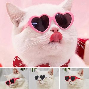 Dog Apparel Cute Cat Heart-Shaped Glasses Pet Pos Props Accessories Sunglasses Eye Wear Funny Personality Lovely Creative Headwear