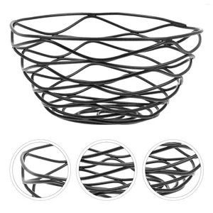 Dinnerware Sets Hamper Bird's Nest Snack Basket Shop Fried Chicken French Fries Holder Hollow-out Serving Metal