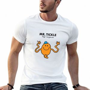 Mr Tickle T-shirt överdimensionerade vanliga skjortor grafiska tees sommarstoppar män t skjortor 80gy#