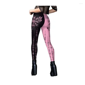 Active Pants Sexy Girl Yoga 5% Spandex Halloween Party Punk Style 3D Fitness Gym Sport Workout Women Leggings