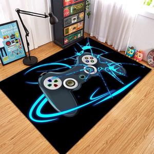 Mattor 2021 Cartoon Tapete Gamer Area Rugs Anti-Slip Washable för vardagsrumsstudie sovrum barn som spelar golv mat279i