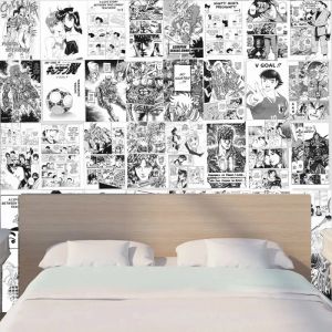 Çıkartmalar HD Classic 8090S Anime Rol 21x30cm A4 20/30/40 PCS Manga Duvar Stickers Poster Baskı Anime Çıkartmaları Genç Oda Dekorasyonu