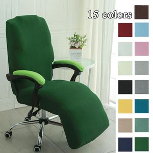 Chair Covers Swivel Cover Stretch Armrest Case Computer Seat Protective Cosmetic Elastic Comfortable Zipper