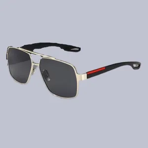 Occhiali da sole da uomo vintage designer alla moda parasole estivo occhiali da vista con protezione uv per uomo lunette de soleil occhiali da sole uomo sport hg140 B4