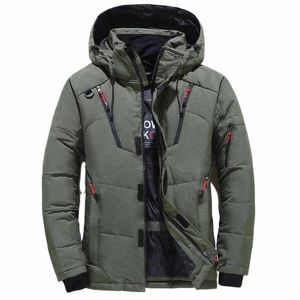 -20 gradi piumino da uomo 2023Winter Parka piumino d'anatra bianco da uomo con cappuccio di lusso di spessore imbottito cappotto da sci vestiti da uomo Y20i #