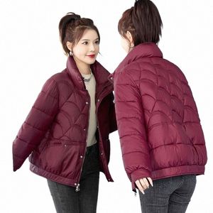 woman Thin Quilted Jacket Autumn Female Warm Lg-sleeved Women Lady White Duck Down Tops Ultralight Coat Outerwear G125 r1Up#