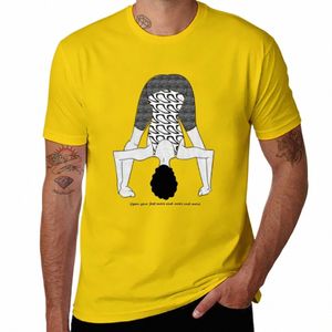 novo Abra seus pés mais e mais e mais camiseta preta camiseta simples camiseta coreana fi camisetas grandes para homens O3DC #