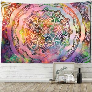 Wandteppiche, bunter Sternenhimmel, Mandala-Wandteppich, Wandbehang, Bohemian-Stil, Hexerei, Kunst, Heimdekoration