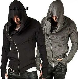 Men's Hoodies Sweatshirts New Men Hoodie Sweatshirt Long Sleeved Slim Fit Male Zipper Hoodies Assassin Master Cardigan Creed Jacket S-3XL 24328