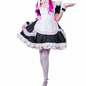 animecc Marin Kitagawa Costumi Cosplay Lattice Maid Lolita Dr Gioco di ruolo Halen Party per le donne Ragazze Z3op #